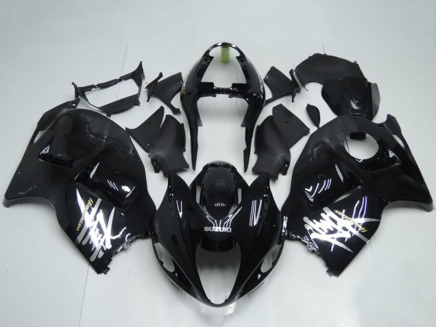 1996-2007 Suzuki GSXR 1300 Hayabusa Motorcycle Fairings - Glossy Black White Decal Canada Suppliers