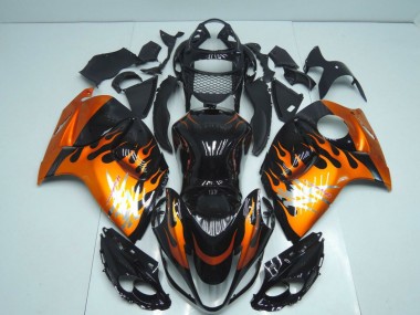 2008-2020 Glossy Black Orange Flame Suzuki GSXR 1300 Hayabusa Motorcycle Fairings Canada Suppliers