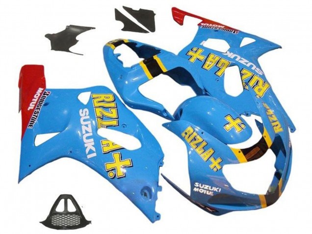 2000-2002 Suzuki GSXR1000 Motorcycle Fairings - Blue Yellow Red Rizla Canada Suppliers
