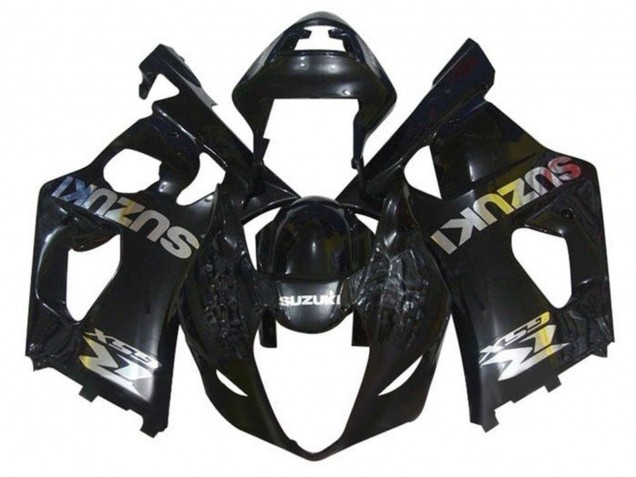2003-2004 Suzuki GSXR 1000 Motorcycle Fairings - Glossy Black Chrome Canada Suppliers