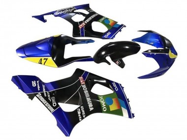 2003-2004 Suzuki GSXR 1000 Motorcycle Fairings - Blue Yellow Black JOMO Canada Suppliers