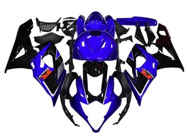 2005-2006 Suzuki GSXR 1000 Motorcycle Fairings - Blue Black White Stripe Canada Suppliers