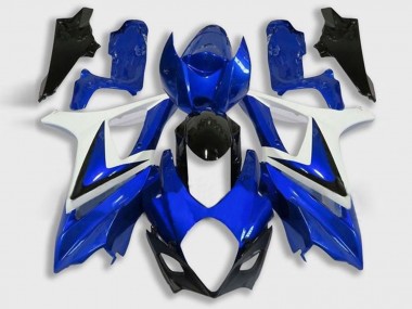2005-2006 Suzuki GSXR 1000 Motorcycle Fairing - White Blue Black Canada Suppliers