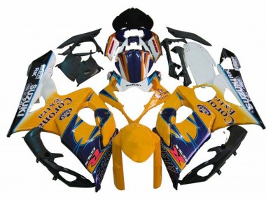2005-2006 Suzuki GSXR 1000 Motorcycle Fairings - White Yellow Blue Black Corona Canada Suppliers