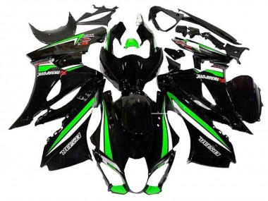 2017-2024 Suzuki GSXR1000 Motorcycle Fairings - Black Green White Stripe Canada Suppliers