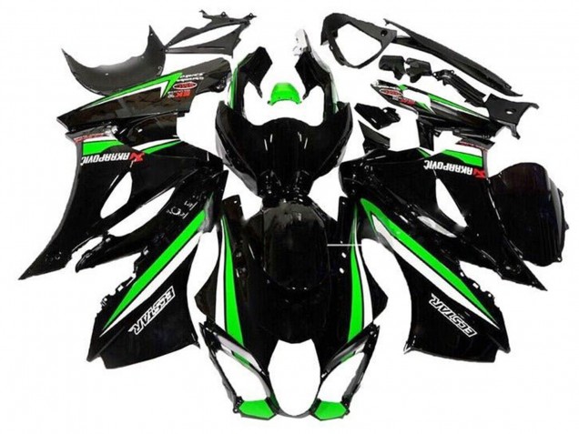 2017-2024 Suzuki GSXR1000 Motorcycle Fairings - Black Green White Stripe Canada Suppliers