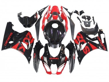 2017-2024 Suzuki GSXR1000 Motorcycle Fairings - Black Red Canada Suppliers