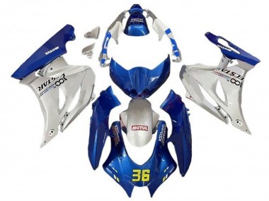 2017-2024 Suzuki GSXR1000 Motorcycle Fairings - Blue Silver Motul 36 Canada Suppliers
