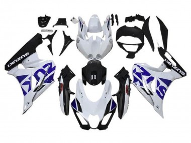 2017-2024 Suzuki GSXR1000 Motorcycle Fairing - White Blue Black Canada Suppliers
