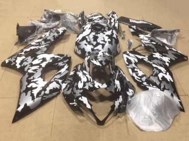 2007-2008 Suzuki GSXR 1000 Motorcycle Fairings - Black White Grey Camouflage Canada Suppliers