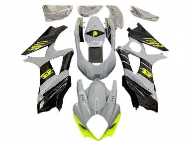 2007-2008 Suzuki GSXR 1000 Motorcycle Fairings - Nardo Grey Neon Yellow Black Canada Suppliers