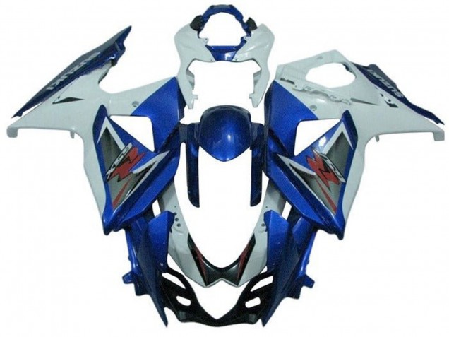 2009-2016 Suzuki GSXR 1000 Bike Fairings - White Blue Silver Canada Suppliers