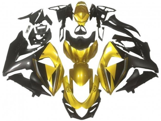 2009-2016 Suzuki GSXR 1000 Motorcycle Fairings - Gold Black Dark Grey Canada Suppliers