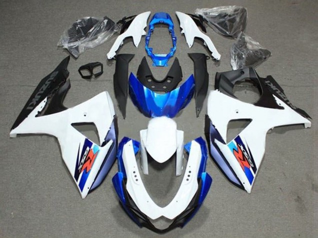 2009-2016 Suzuki GSXR 1000 Bike Fairings - White Blue Black Canada Suppliers