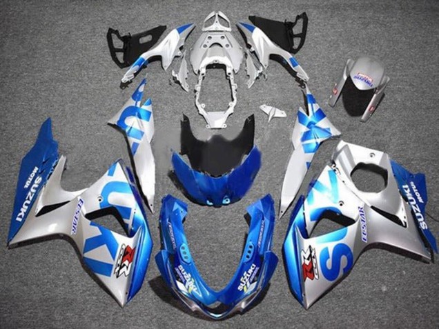2009-2016 Suzuki GSXR 1000 Motorcycle Fairings - Silver Blue Canada Suppliers