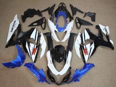 2009-2016 Suzuki GSXR 1000 Motorcycle Fairings Kit - White Blue Black Canada Suppliers