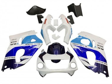 1996-2000 Suzuki GSXR 600 / GSXR 750 Motorcycle Fairings - White Triple Blue Canada Suppliers