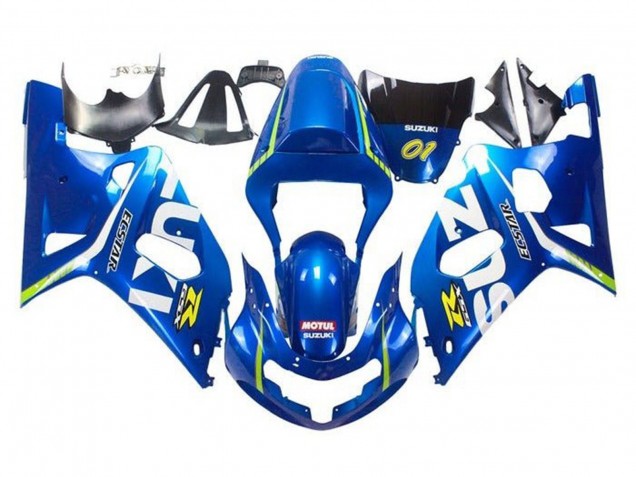 2001-2003 Suzuki GSXR 600 / GSXR 750 Motorcycle Fairings - Blue Yellow Green White Canada Suppliers