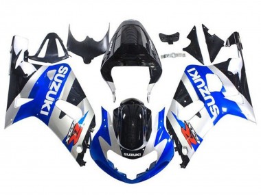 2001-2003 Suzuki GSXR 600 / GSXR 750 Motorcycle Fairings - Blue Silver Glossy Black Canada Suppliers