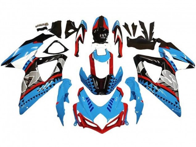 2008-2010 Suzuki GSXR 600 / GSXR 750 Motorcycle Fairings - Blue Red Black Shape Canada Suppliers