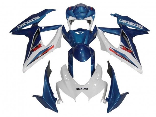 2008-2010 Suzuki GSXR 600 / GSXR 750 Motorcycle Fairings - Blue White Red Canada Suppliers