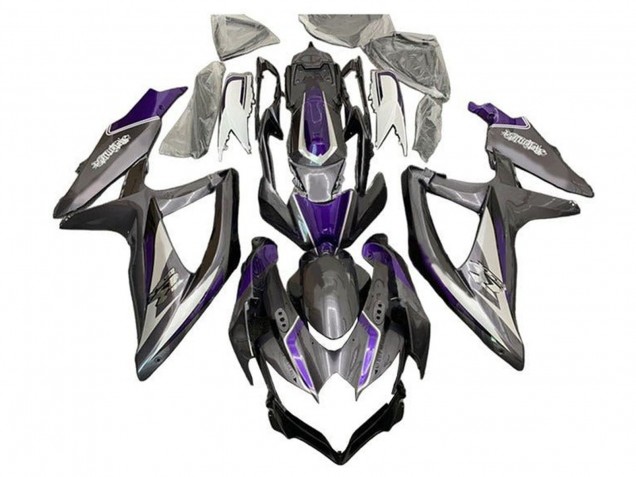 2008-2010 Suzuki GSXR 600 / GSXR 750 Motorcycle Fairings - Silver Grey Purple Canada Suppliers