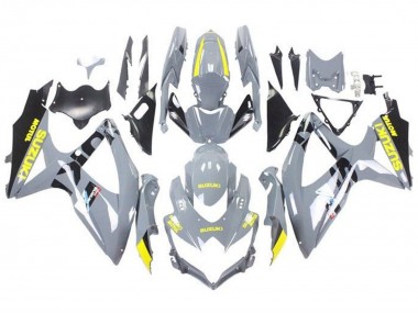 2008-2010 Suzuki GSXR 600 / GSXR 750 Motorcycle Fairings - Nardo Grey Yellow Black Canada Suppliers