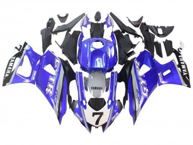 2021-2024 Yamaha YZF R7 Motorcycle Fairings - Blue Grey White GYTR Canada Suppliers