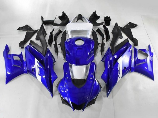 2019-2021 Yamaha YZF R3/R25 Motorcycle Fairings - White Blue Matte Black Canada Suppliers