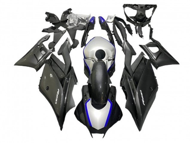 2022-2024 Yamaha YZF R3/R25 Motorcycle Fairings - Silver Blue Black Carbon Fiber Style Canada Suppliers