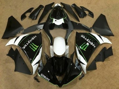 2009-2011 Yamaha YZF 1000 R1 Motorcycle Fairings - White Black Green Monster Energy Canada Suppliers