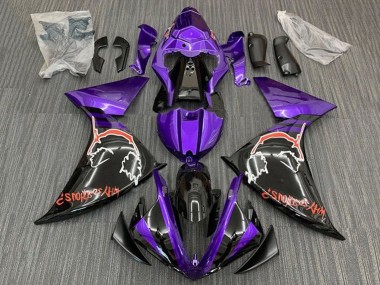 2012-2014 Yamaha YZF 1000 R1 Motorcycle Fairings - Purple Glossy Black Red Joker Canada Suppliers
