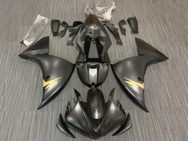 2012-2014 Yamaha YZF 1000 R1 Motorcycle Fairings - Matte Black Gold Canada Suppliers