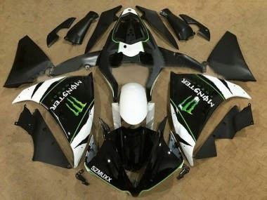 2012-2014 Yamaha YZF 1000 R1 Motorcycle Fairings - White Black Green Monster Energy SZMUXX Canada Suppliers