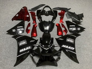 2012-2014 Yamaha YZF 1000 R1 Motorcycle Fairings - Glossy Black Red White GYTR Yamalube QHLINS Canada Suppliers