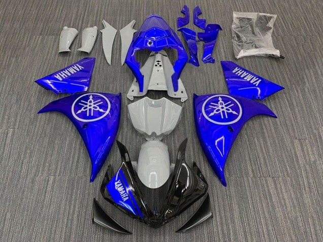 2012-2014 Yamaha YZF 1000 R1 Motorcycle Fairings - Nardo Grey Blue Black Canada Suppliers