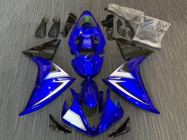2012-2014 Yamaha YZF 1000 R1 Motorcycle Fairings - Blue White Black Stripe Canada Suppliers