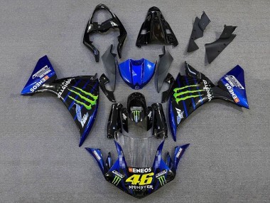 2012-2014 Yamaha YZF 1000 R1 Motorcycle Fairings - Glossy Black Blue Green Monster Energy ENEOS Yamalube Canada Suppliers