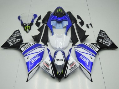 2012-2014 Yamaha YZF 1000 R1 Motorcycle Fairings - White Blue Black Green Monster Yamalube Canada Suppliers
