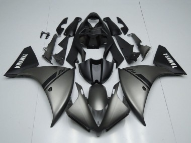2012-2014 Yamaha YZF 1000 R1 Motorcycle Fairings - Matte Grey Matte Black White Decals Canada Suppliers