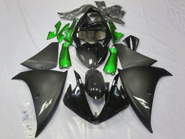 2012-2014 Yamaha YZF 1000 R1 Motorcycle Fairings - Glossy Black Matte Black Green Canada Suppliers