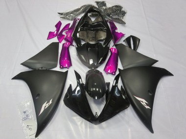 2012-2014 Yamaha YZF 1000 R1 Motorcycle Fairings - Glossy Black Matte Black Pink Canada Suppliers