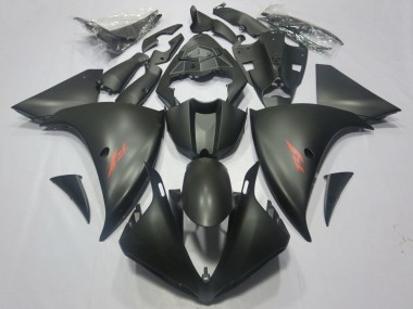 2012-2014 Yamaha YZF 1000 R1 Motorcycle Fairings - Matte Black Red Decal Canada Suppliers
