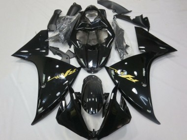 2012-2014 Yamaha YZF 1000 R1 Motorcycle Fairings - Glossy Black Gold Decals Canada Suppliers