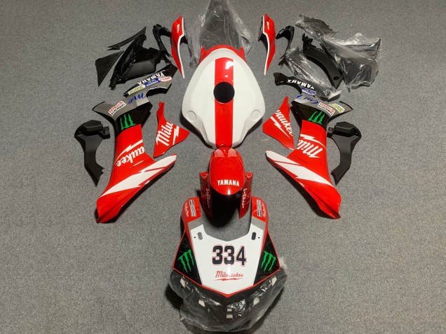 2020-2025 Yamaha YZF 1000 R1 Motorcycle Fairing - White Red Black Green Monster Milwaukee Canada Suppliers