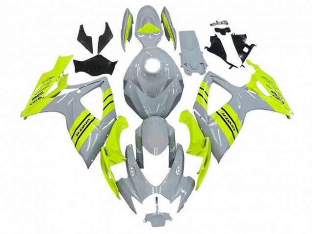 2006-2007 Suzuki GSXR 600 / GSXR 750 Motorcycle Fairings - Grey Neon Yellow Canada Suppliers