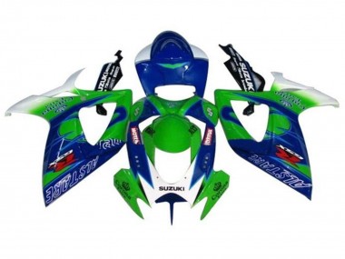 2006-2007 Suzuki GSXR 600 / GSXR 750 Motorcycle Fairings - White Blue Green Alstare Canada Suppliers