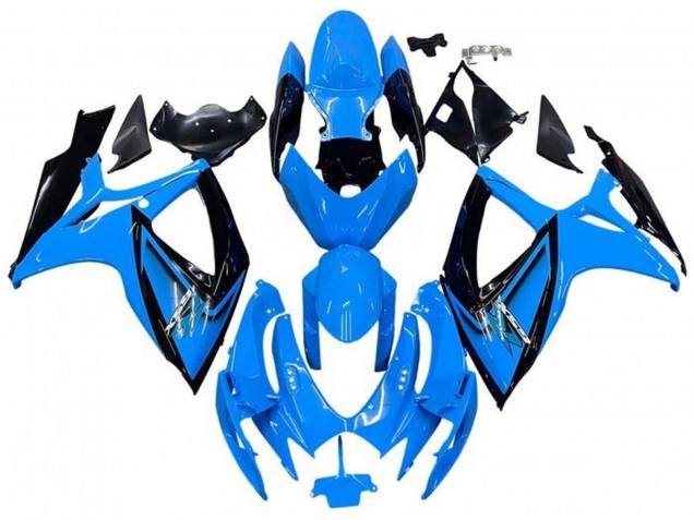 2006-2007 Suzuki GSXR 600 / GSXR 750 Motorcycle Fairings - Light Blue Black Canada Suppliers