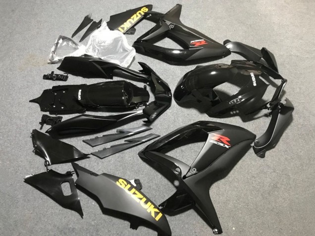 2006-2007 Suzuki GSXR 600 / GSXR 750 Motorcycle Fairings - Matte Black Glossy Black Yellow Canada Suppliers