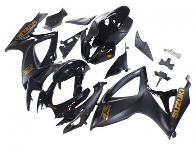 2006-2007 Suzuki GSXR 600 / GSXR 750 Motorcycle Fairings - Matte Black Glossy Black Gold Canada Suppliers